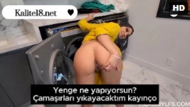 Türbanlı yengem tam bir yarak delisi çıktı - Yenge pornosu