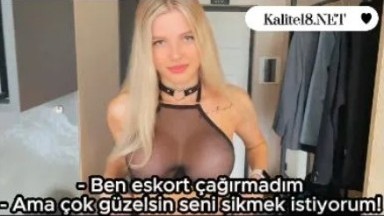 Escort bayan yanlış eve girdi! Rus porno filmi